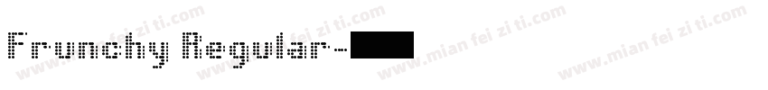 Frunchy Regular字体转换